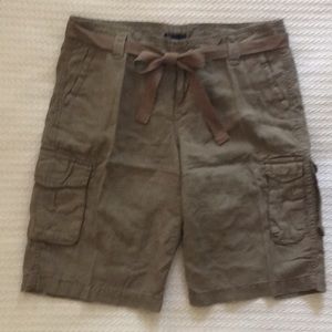 GAP Belted Linen Cargo Short